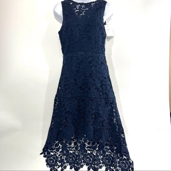 Joie | Dresses | Joie Bridley Crochet Navy Blue Lace Aline Dress Nwt |  Poshmark
